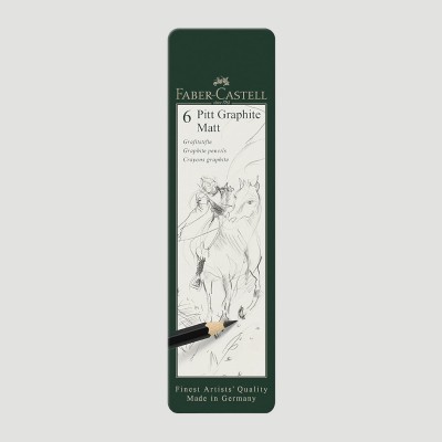 Set Pitt Graphite Matt, 6 Matite