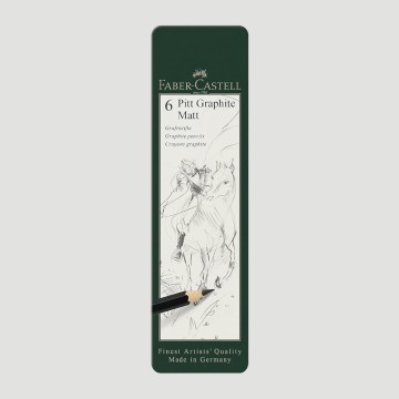 Set Pitt Graphite Matt, 6 Matite