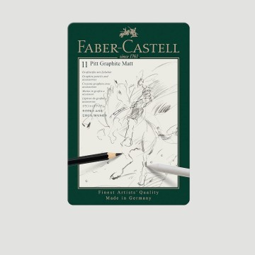 Set Matite Pitt Graphite Matt Faber Castell, 11 Pezzi