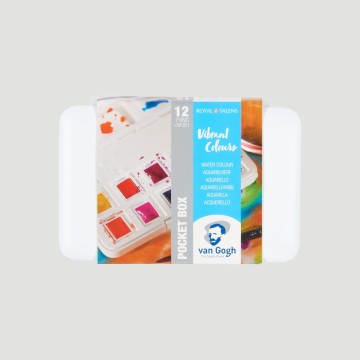 Set Acquerelli Van Gogh Colori Rosa e Viola, 12 Mezzi Godet