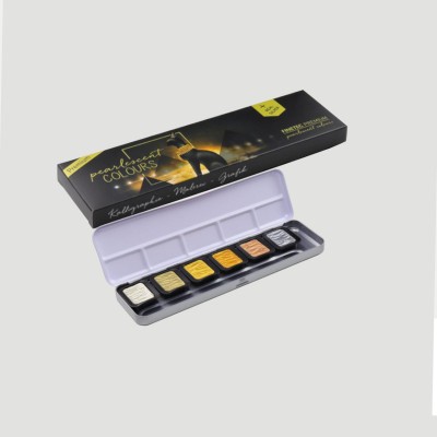 Set Acquerelli Finetec Premium, 6 Colori Perlati Toni Antichi
