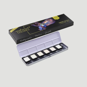 Set Acquerelli Finetec Premium, 6 Colori Iridescenti High Sparkle