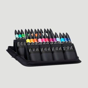 Astuccio Promarker Brush Student Designer Winsor&Newton, 24 Pennarelli
