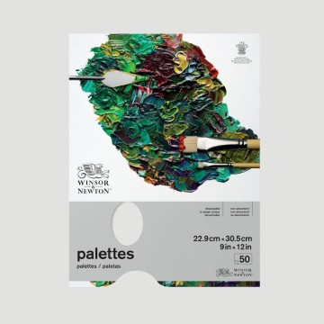 Tavolozza in Carta per Olio e Acrilico Winsor&Newton, 50 Pezzi