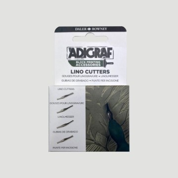 Set 4 Pennini per Incisione Adigraf Daler Rowney, per Linoleografia