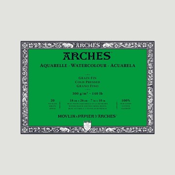 Blocco Arches Grana Fine, 300gr