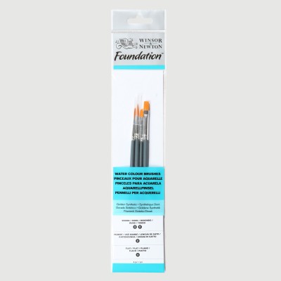 Set 4 Pennelli misti - Winsor&Newton Foundation Acquerello