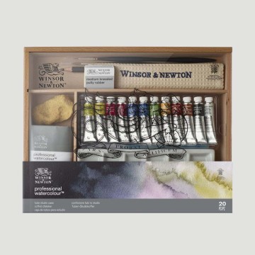 Confezione Acquerelli Professional Watercolour Winsor&Newton, Tube Studio Case