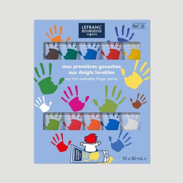 Confezione 10 Tempere a Dito - dai 18 + mesi