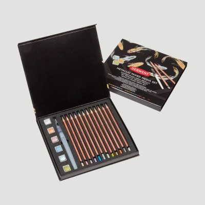 Set Mix Media Metallic Derwent