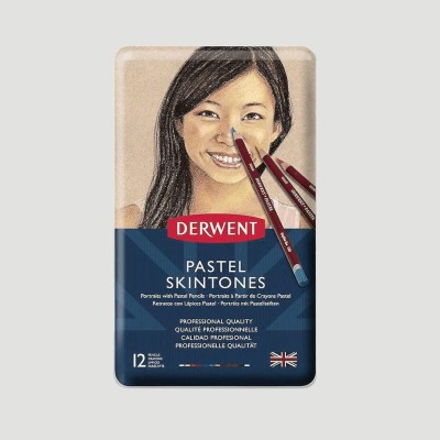 Set Matite Colorate Derwent, 12 Colori Skin Tones