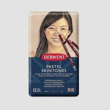 Set Matite Colorate Derwent, 12 Colori Skin Tones