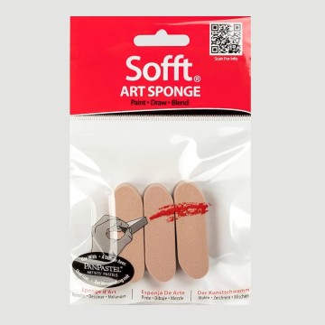 Confezione Spugnette Rotonde PanPastel, 3 pezzi