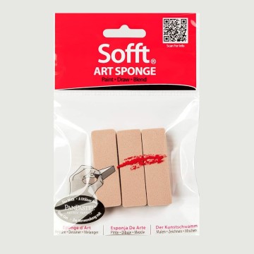 Confezione Spugnette Rettangolari PanPastel, 3 pezzi