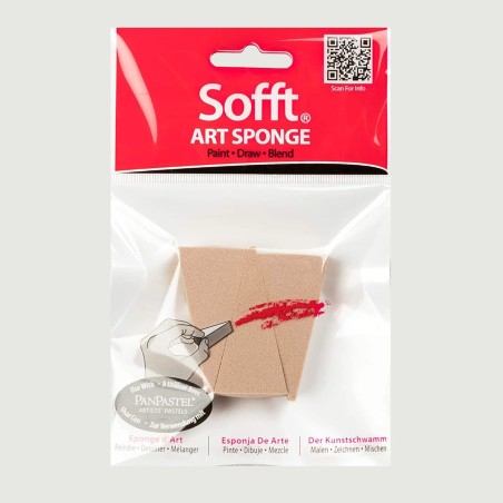 Confezione Spugnette Triangolari PanPastel, 3 pezzi