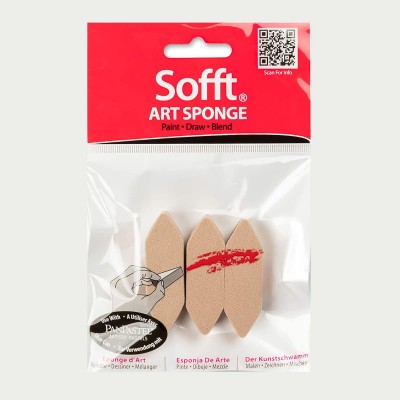 Confezione Spugnette Esagonali PanPastel, 3 pezzi