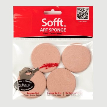 Confezione Spugnette Tonde PanPastel, 4 pezzi