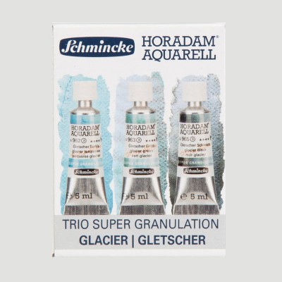 Set Acquerelli Horadam Super Granulati Serie GLACIER, 3 tubetti da 5ml