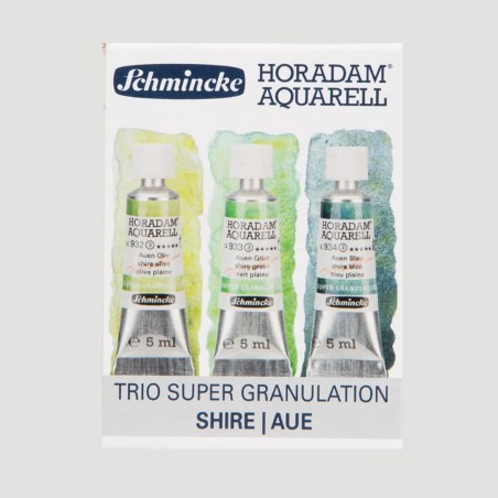 Set Acquerelli Horadam Super Granulati  Serie SHIRE, 3 tubetti da 5ml
