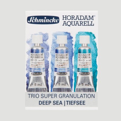 Set Acquerelli Horadam Super Granulati Serie DEEP SEA, 3 tubetti da 5ml