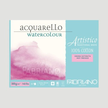 Blocco Fabriano Artistico Traditional White - Grana Satinata da 300gr