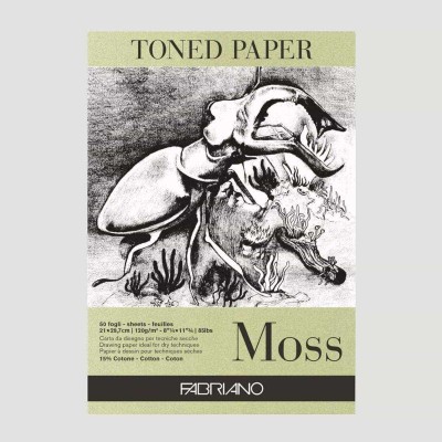 Blocco Toned Paper Moss Fabriano