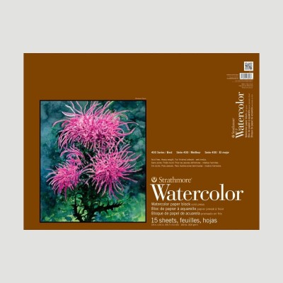 Blocco per Acquerello Watercolor Paper Strathmore Serie 400, Collato 4 lati