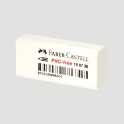 Gomma Bianca PVC-Free Faber-Castell, per matite