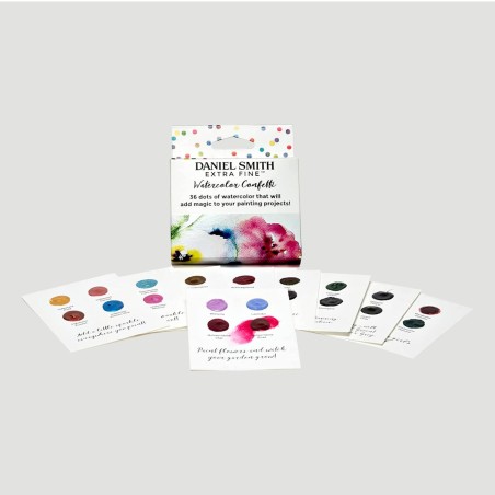 Dot Card Acquerelli Daniel Smith, 36 Colori Confetti