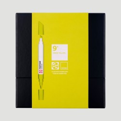 Set Marker Pantone Royal Talens, 9 tonalità verde giallo.