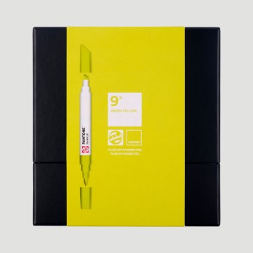 Set Marker Pantone Royal Talens, 9 tonalità verde giallo.