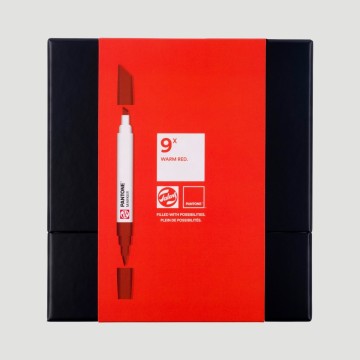 Set Marker Pantone Royal Talens, 9 tonalità rosso caldo