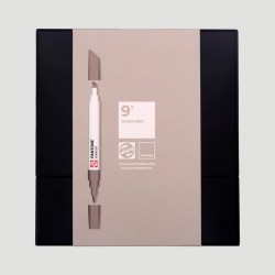 Set Marker Pantone Royal Talens, 9 tonalità grigio caldo.