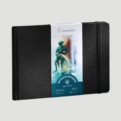 Taccuino Sketchbook per Acquerello Watercolour Book Hahnemuhle, formato orizzontale 100% cotone.