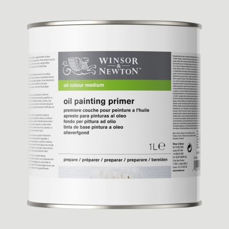Fondo per Pittura a Olio Winsor&Newton, formati 500ml e 1L.