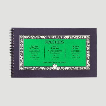 Taccuino Sketchbook Arches Aquarelle Travel Journal, 100% cotone