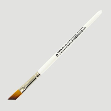 Pennello Sintetico per acquerello con punta piatta angolare, KUM Memory Point Slanted