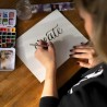 Set 3 Pennelli Kum Memory Point per Lettering ad Acquerello, punta tonda e filato in fibre sintetiche high-tech