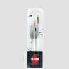 Set 4 Pennelli Kum Memory Point per Acquerello Loose Watercolour, a punta tonda con filato in fibre sintetiche high-tech