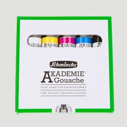 Set Akademie Gouache Schmincke, 5 tubetti da 20ml
