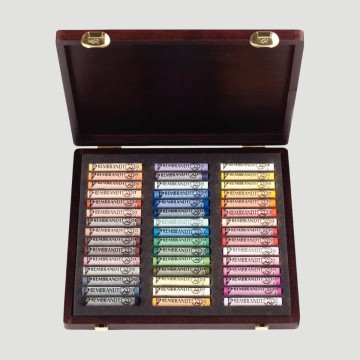 Cassetta in Legno Rembrandt Soft Pastel, 45 Pastelli Morbidi