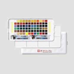 Set Acquerelli Koi Sakura, 72 mezzi godet e 2 pennelli con serbatoio