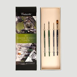 Kit 4 Pennelli Tintoretto per Fumetto Selezione Simone Bianchi