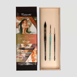 Kit 3 Pennelli Tintoretto per Illustrazioni Selezione Larteecaffe