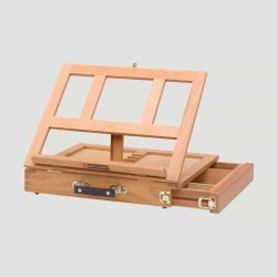 Cavalletto da Tavolo con Cassetto Interno Callisto Talens Art Creation, in Legno di Faggio