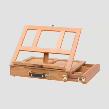 Cavalletto da Tavolo con Cassetto Interno Callisto Talens Art Creation, in Legno di Faggio