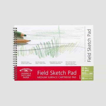 Album per Schizzi 50 fogli, formato A4 Spiralato Lato Corto 96gr Winsor&Newton