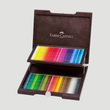 Valigetta in Legno Matite Colorate Acquerellabili Albrecht Dürer Faber-Castell, 72 colori