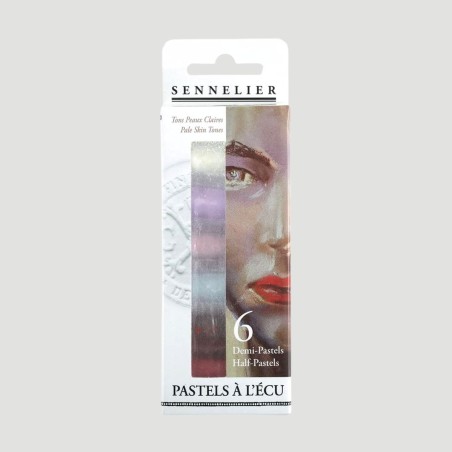 Set da 6 Mezzi Pastelli Morbidi Sennelier, Colori Ritratto Chiaro