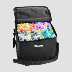 Set 120 Marker Ohuhu Honolulu, Inchiostro a Base Alcol Doppia Punta Fine e Pennello